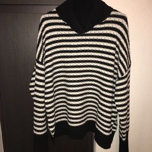 Brand new GAP cowl neck striped sweater